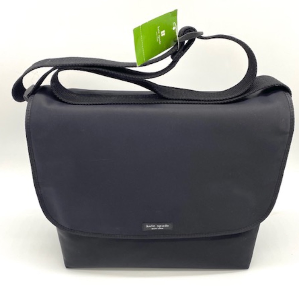Kate Spade New York Original Small Black Nylon Messenger Bag~Classic~Rar…